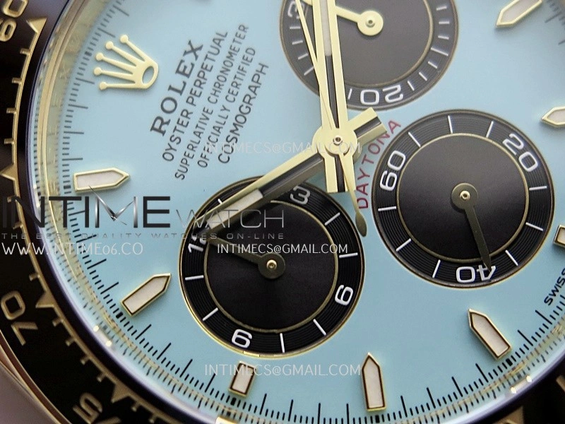 Daytona 126518 904L YG VF 1:1 Best Edition Tiffany Turquoise Blue Dial On Oysterflex Strap DD4131