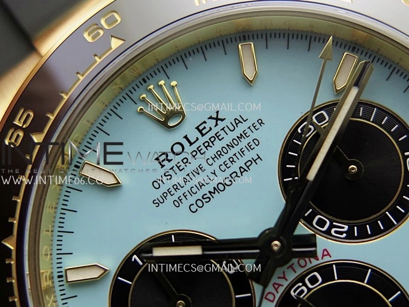 Daytona 126518 904L YG VF 1:1 Best Edition Tiffany Turquoise Blue Dial On Oysterflex Strap DD4131