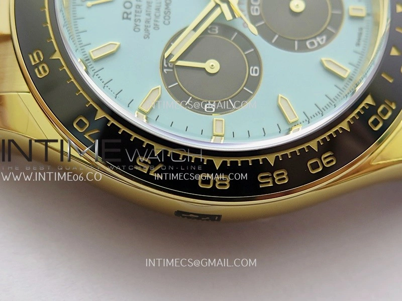 Daytona 126518 904L YG VF 1:1 Best Edition Tiffany Turquoise Blue Dial On Oysterflex Strap DD4131