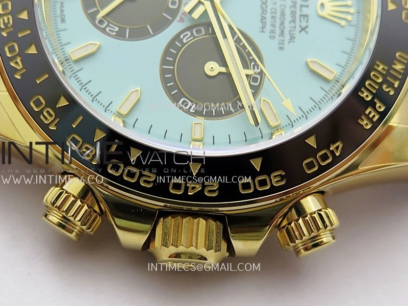 Daytona 126518 904L YG VF 1:1 Best Edition Tiffany Turquoise Blue Dial On Oysterflex Strap DD4131