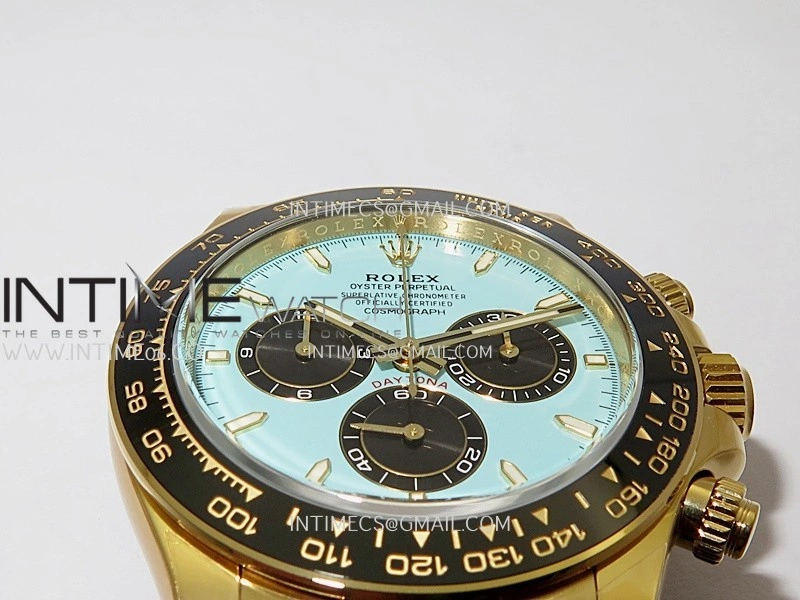 Daytona 126518 904L YG VF 1:1 Best Edition Tiffany Turquoise Blue Dial On Oysterflex Strap DD4131