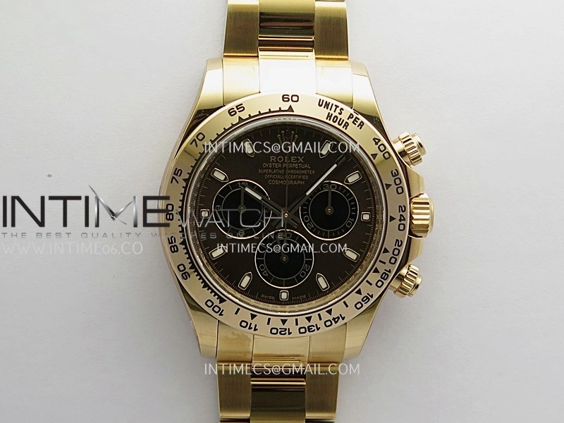 Daytona 116505 904L RG VF 1:1 Best Edition Brown Dial Stick Marker On 904L RG Bracelet DD4130