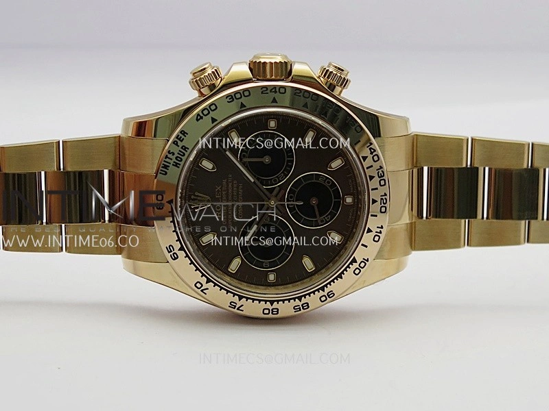 Daytona 116505 904L RG VF 1:1 Best Edition Brown Dial Stick Marker On 904L RG Bracelet DD4130