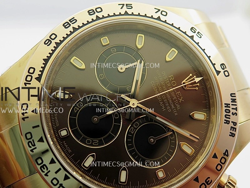 Daytona 116505 904L RG VF 1:1 Best Edition Brown Dial Stick Marker On 904L RG Bracelet DD4130