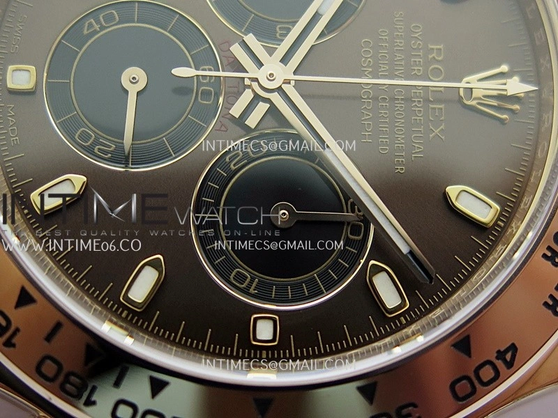 Daytona 116505 904L RG VF 1:1 Best Edition Brown Dial Stick Marker On 904L RG Bracelet DD4130