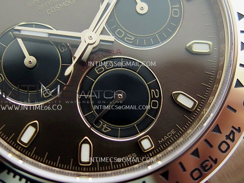 Daytona 116505 904L RG VF 1:1 Best Edition Brown Dial Stick Marker On 904L RG Bracelet DD4130
