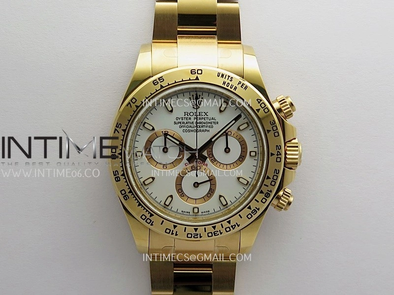 Daytona 116505 904L RG VF 1:1 Best Edition White Dial Stick Marker On 904L RG Bracelet DD4130