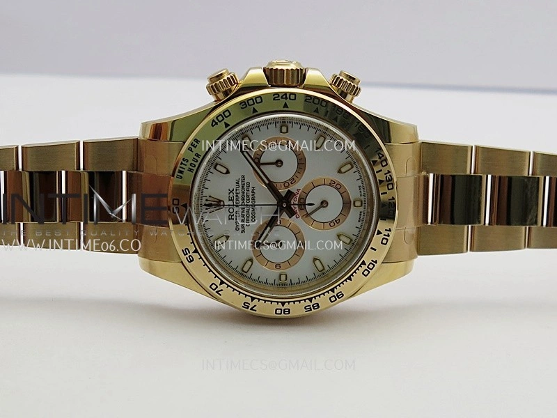 Daytona 116505 904L RG VF 1:1 Best Edition White Dial Stick Marker On 904L RG Bracelet DD4130