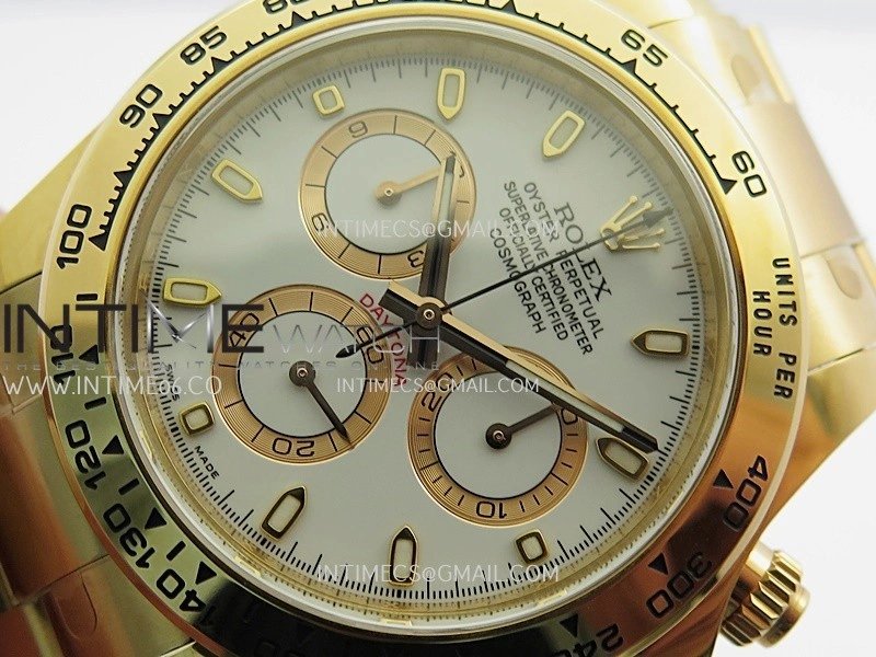 Daytona 116505 904L RG VF 1:1 Best Edition White Dial Stick Marker On 904L RG Bracelet DD4130