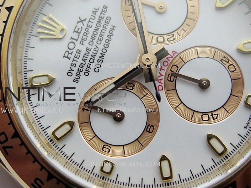 Daytona 116505 904L RG VF 1:1 Best Edition White Dial Stick Marker On 904L RG Bracelet DD4130