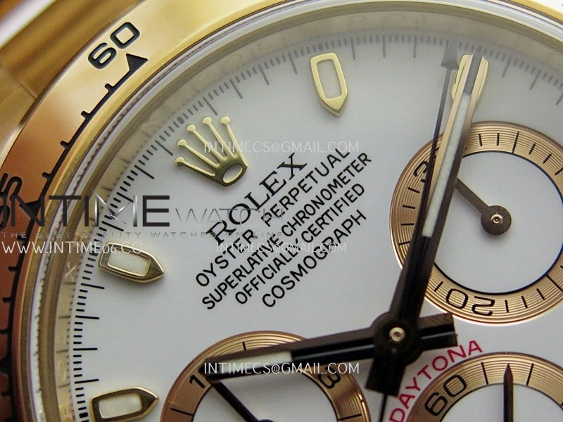 Daytona 116505 904L RG VF 1:1 Best Edition White Dial Stick Marker On 904L RG Bracelet DD4130
