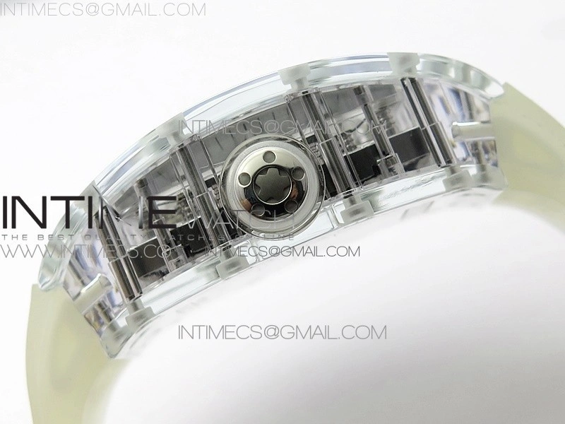 RM056-02 Transparent Tourbillon EURF Best Edition Skeleton Dial on Rubber Strap V2