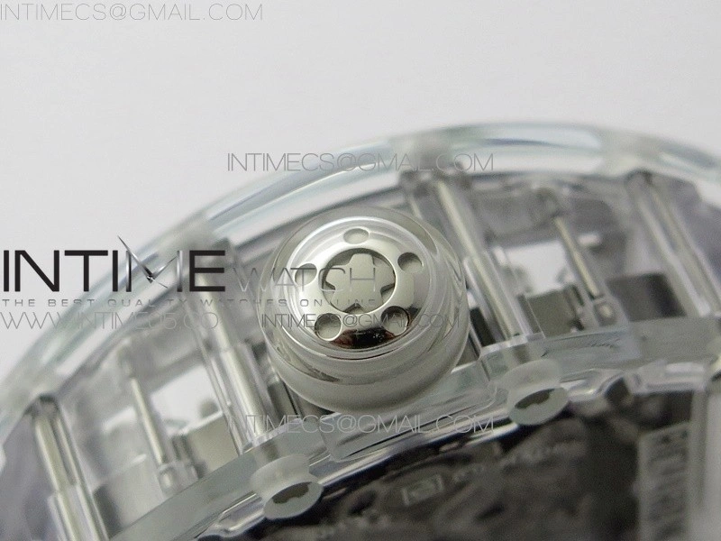 RM056-02 Transparent Tourbillon EURF Best Edition Skeleton Dial on Rubber Strap V2