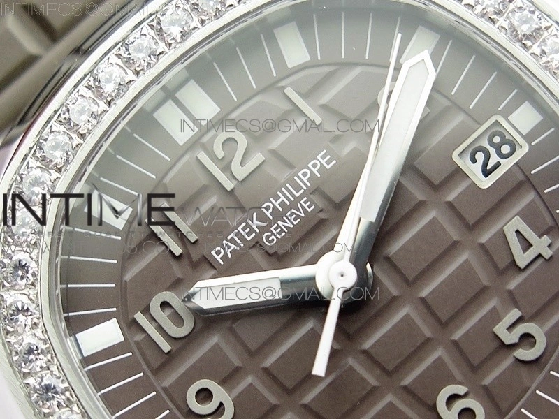 Aquanaut 5067A SS PPF 1:1 Best Edition Light Brown Textured Dial on Brown Rubber Strap AE23