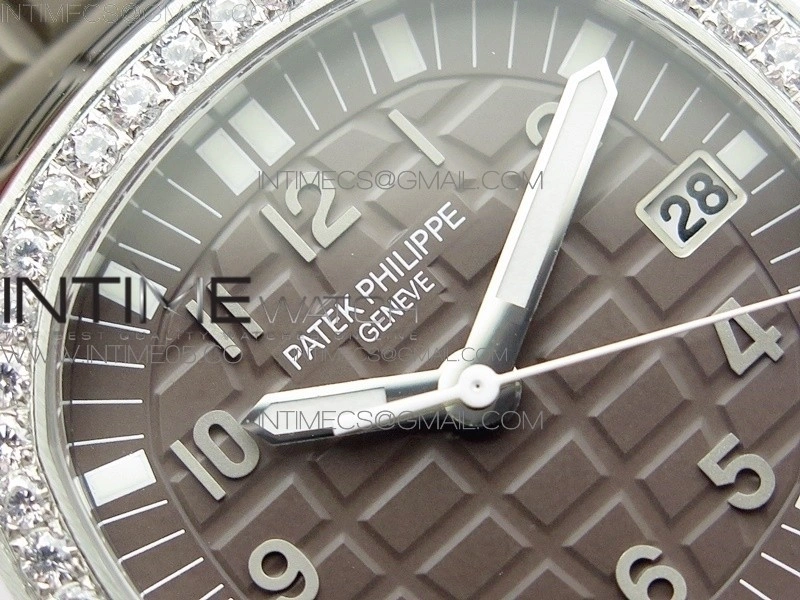 Aquanaut 5067A SS PPF 1:1 Best Edition Light Brown Textured Dial on Brown Rubber Strap AE23