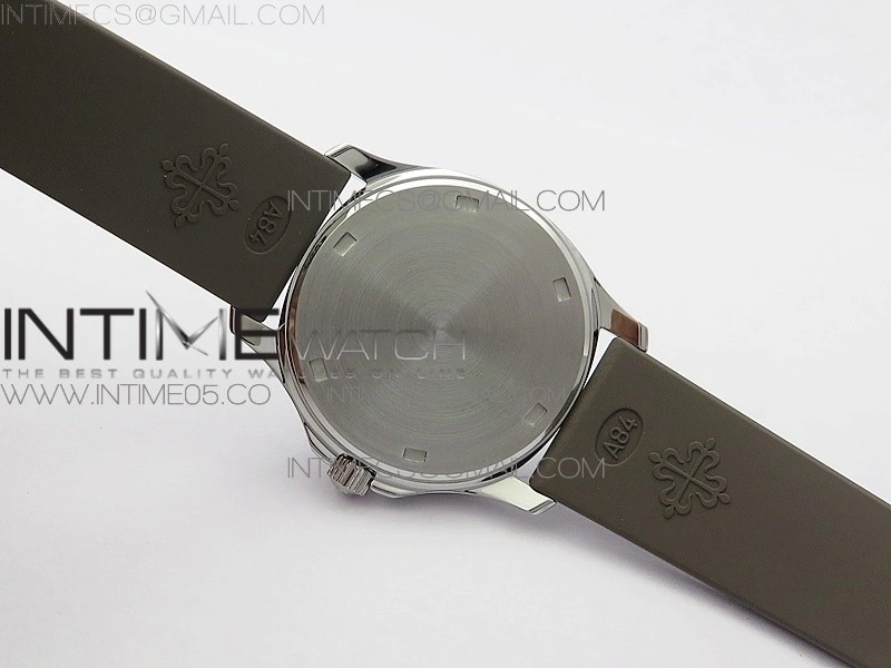 Aquanaut 5067A SS PPF 1:1 Best Edition Light Brown Textured Dial on Brown Rubber Strap AE23
