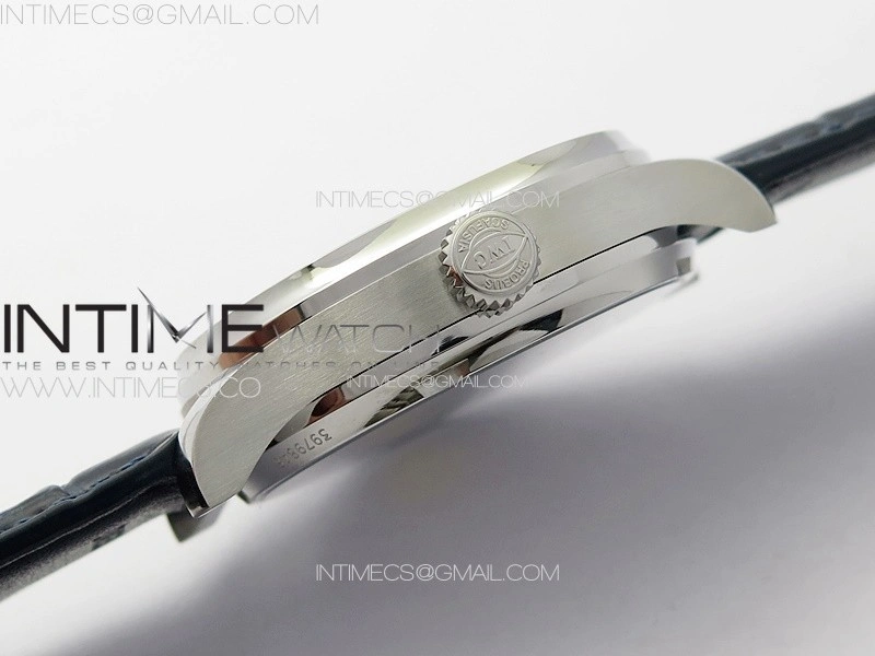 Portuguese Real PR IW500715 SS AZF 1:1 Best Edition White Dial Blue Subdial on Blue Leather Strap A52010