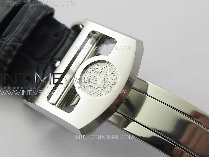 Portuguese Real PR IW500715 SS AZF 1:1 Best Edition White Dial Blue Subdial on Blue Leather Strap A52010