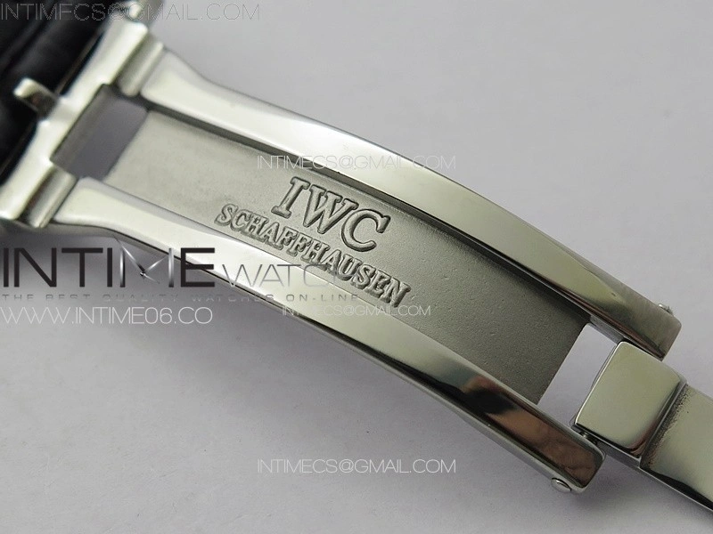 Portuguese Real PR IW500715 SS AZF 1:1 Best Edition White Dial Blue Subdial on Blue Leather Strap A52010