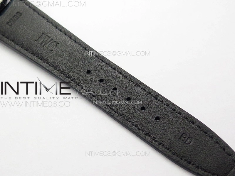 Portuguese Real PR IW500715 SS AZF 1:1 Best Edition White Dial Blue Subdial on Blue Leather Strap A52010