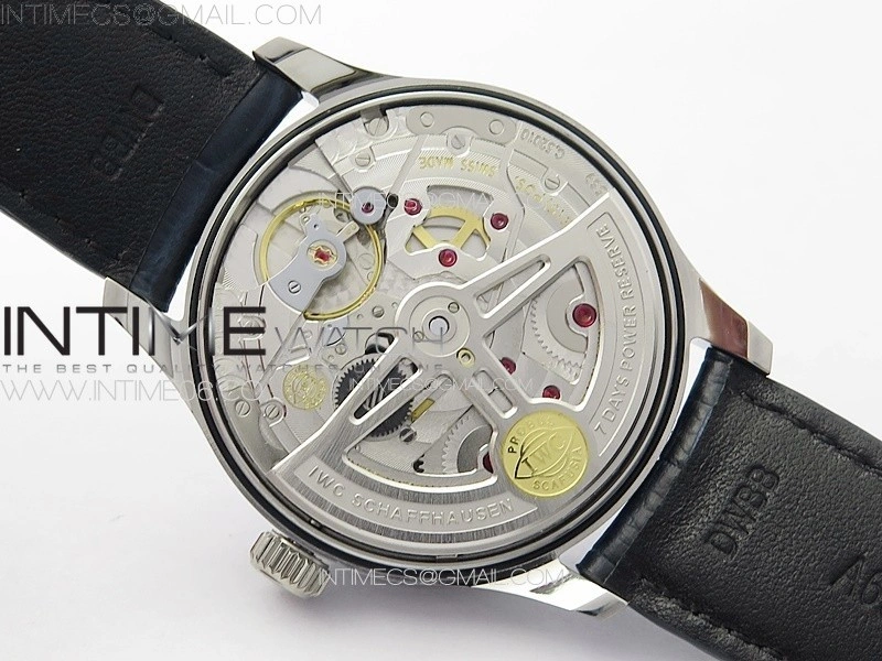 Portuguese Real PR IW500715 SS AZF 1:1 Best Edition White Dial Blue Subdial on Blue Leather Strap A52010