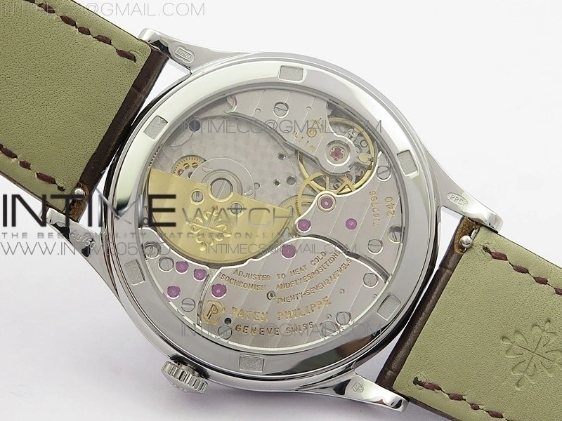 Classic 5077P-102 SS Case FLF Best Edition Real Enamel Dial 1 Brown Leather strap Cal.240
