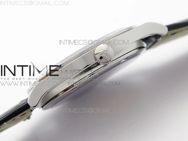 Classic 5077P-102 SS Case FLF Best Edition Real Enamel Dial 3 Black Leather strap Cal.240