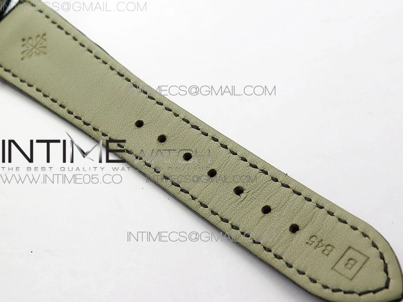 Classic 5077P-102 SS Case FLF Best Edition Real Enamel Dial 3 Black Leather strap Cal.240