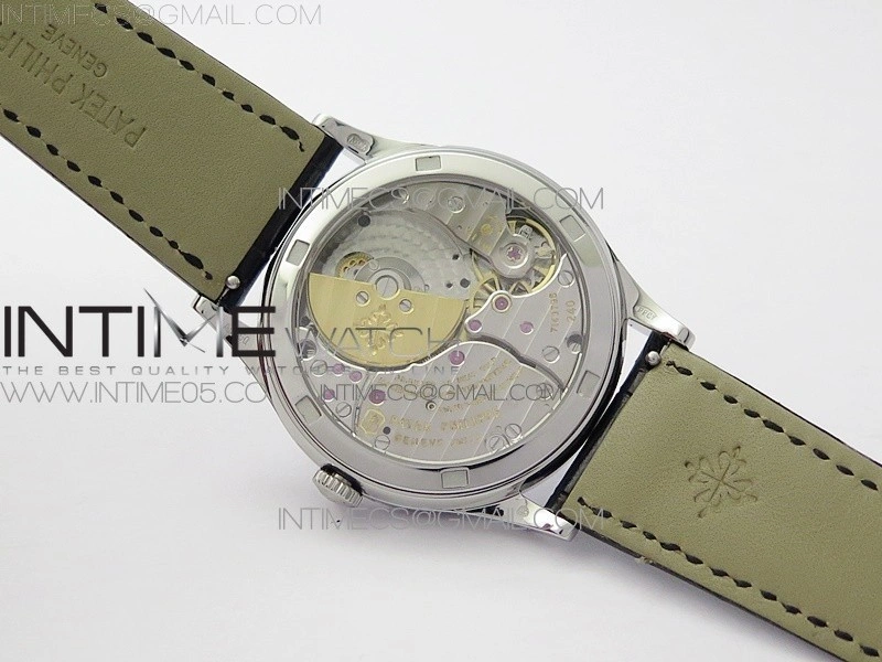 Classic 5077P-102 SS Case FLF Best Edition Real Enamel Dial 3 Black Leather strap Cal.240