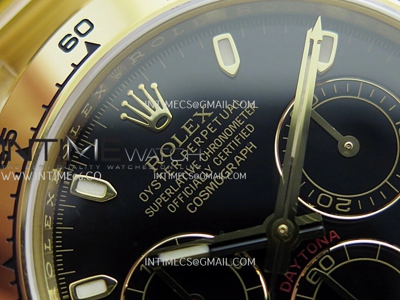 Daytona 116508 904L YG VF 1:1 Best Edition Black Dial Stick Marker On 904L YG Bracelet DD4130