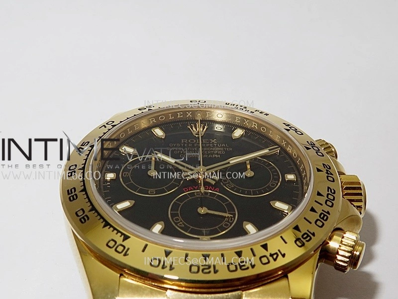 Daytona 116508 904L YG VF 1:1 Best Edition Black Dial Stick Marker On 904L YG Bracelet DD4130