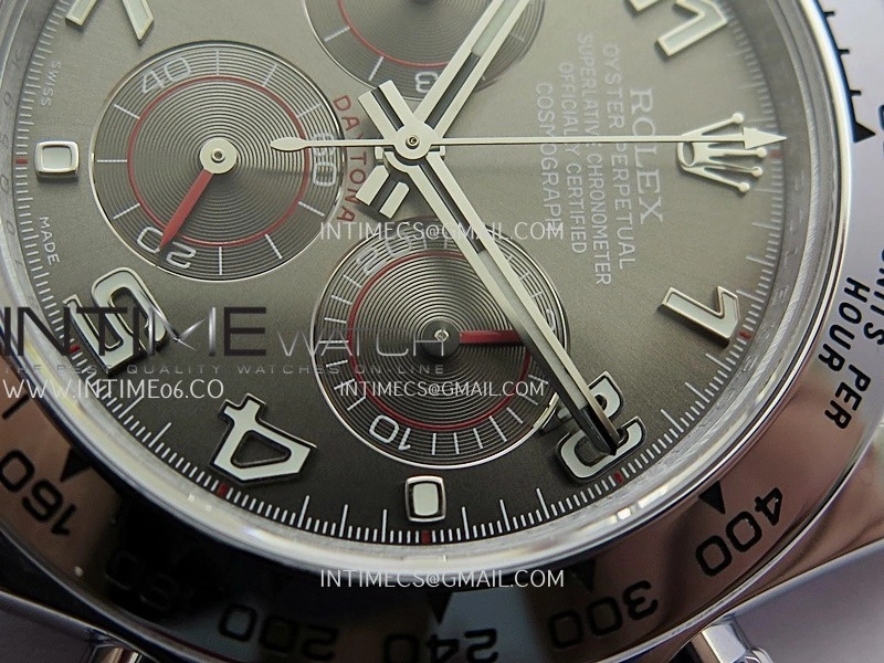 Daytona 116509 Gain Weight QF 1:1 Best Edition Gray Dial Numeral Marker On SS Bracelet SH4130