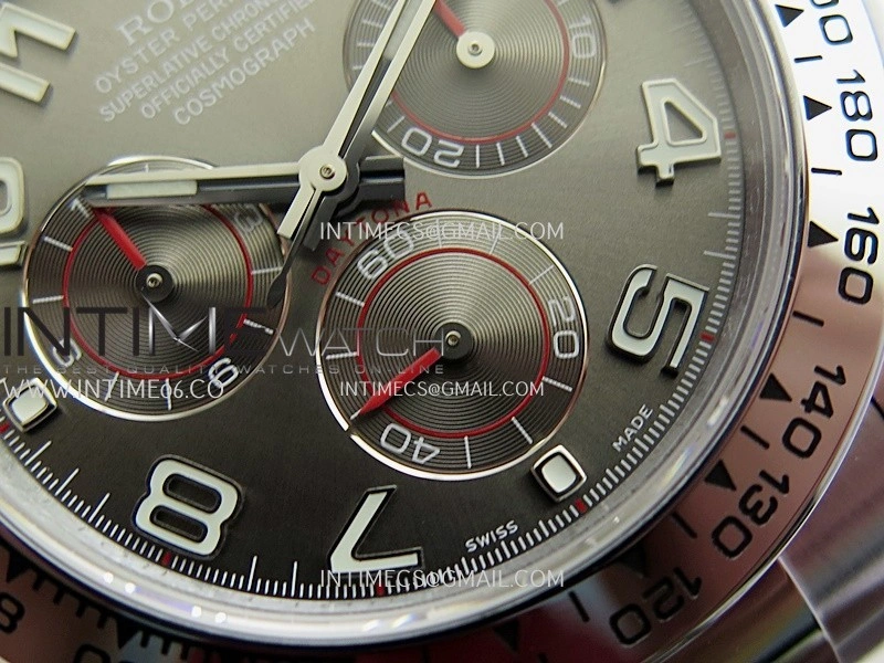 Daytona 116509 Gain Weight QF 1:1 Best Edition Gray Dial Numeral Marker On SS Bracelet SH4130