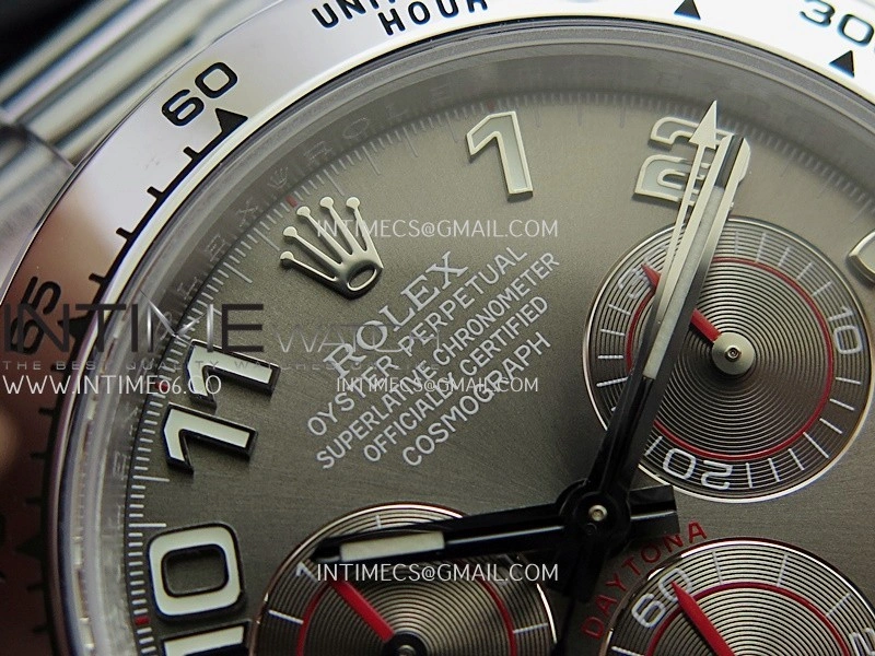 Daytona 116509 Gain Weight QF 1:1 Best Edition Gray Dial Numeral Marker On SS Bracelet SH4130