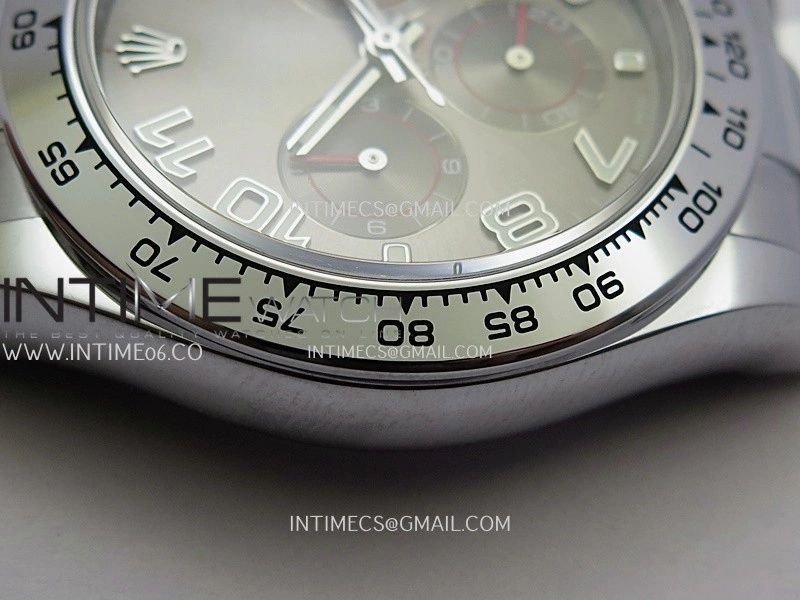 Daytona 116509 Gain Weight QF 1:1 Best Edition Gray Dial Numeral Marker On SS Bracelet SH4130
