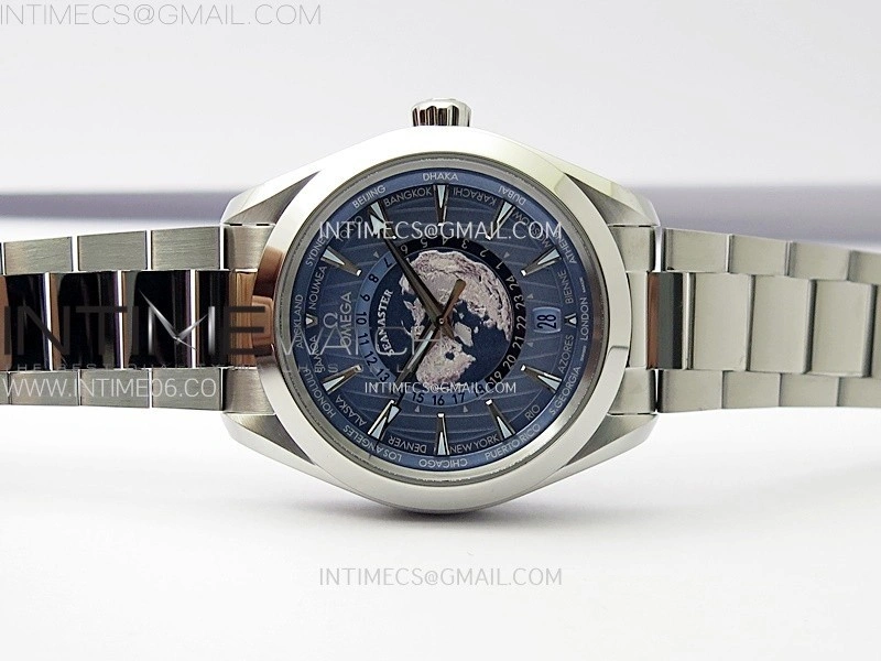 Aqua Terra 150M 43mm 24 VSF 1:1 Best Edition Summer Blue Dial on SS Bracelet A8938 Super Clone