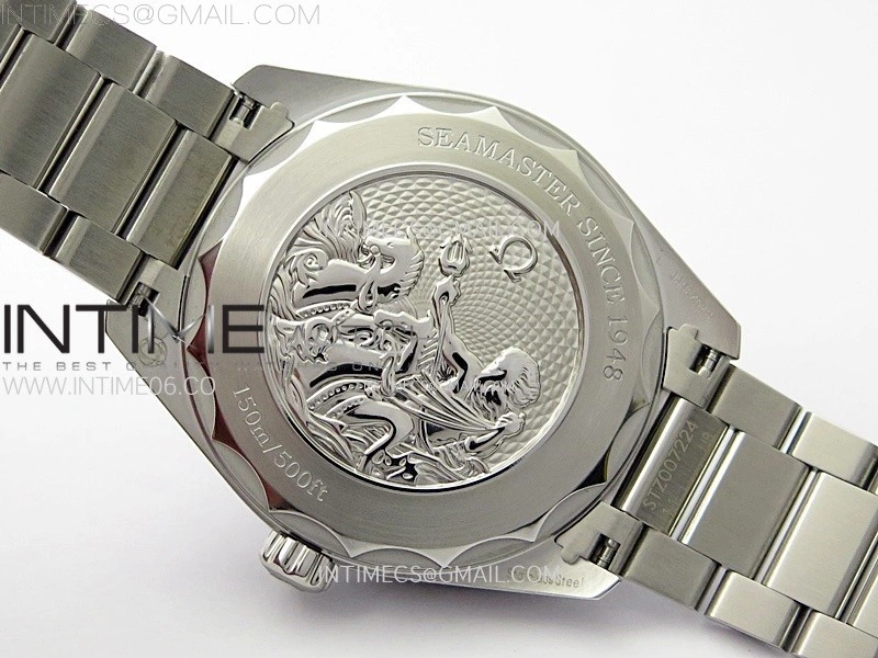 Aqua Terra 150M 43mm 24 VSF 1:1 Best Edition Summer Blue Dial on SS Bracelet A8938 Super Clone