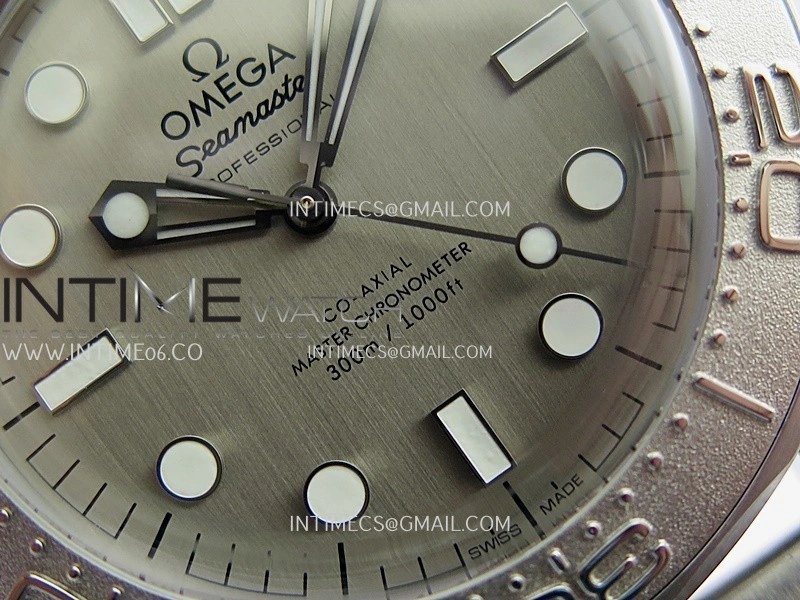 Seamaster 300M Diver 42mm SS ORF Best Edition Gray Dial On SS Mesh Bracelet Super Clone 8806