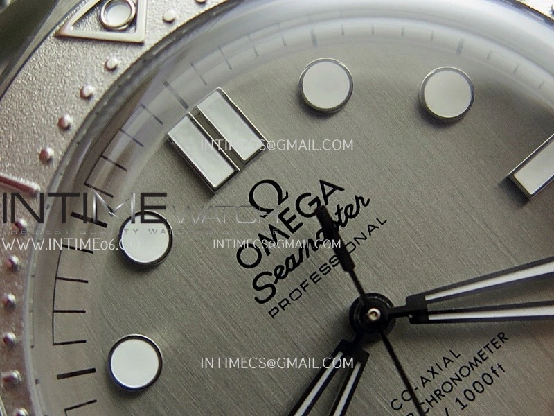 Seamaster 300M Diver 42mm SS ORF Best Edition Gray Dial On SS Mesh Bracelet Super Clone 8806