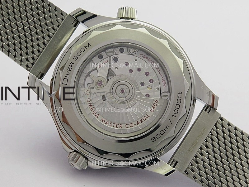 Seamaster 300M Diver 42mm SS ORF Best Edition Gray Dial On SS Mesh Bracelet Super Clone 8806