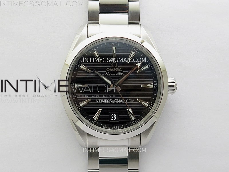 Aqua Terra 150M Master Chronometers N1F Best Edition Black Textured Dial on SS Bracelet A8900