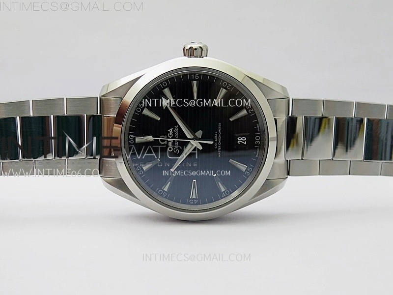 Aqua Terra 150M Master Chronometers N1F Best Edition Black Textured Dial on SS Bracelet A8900