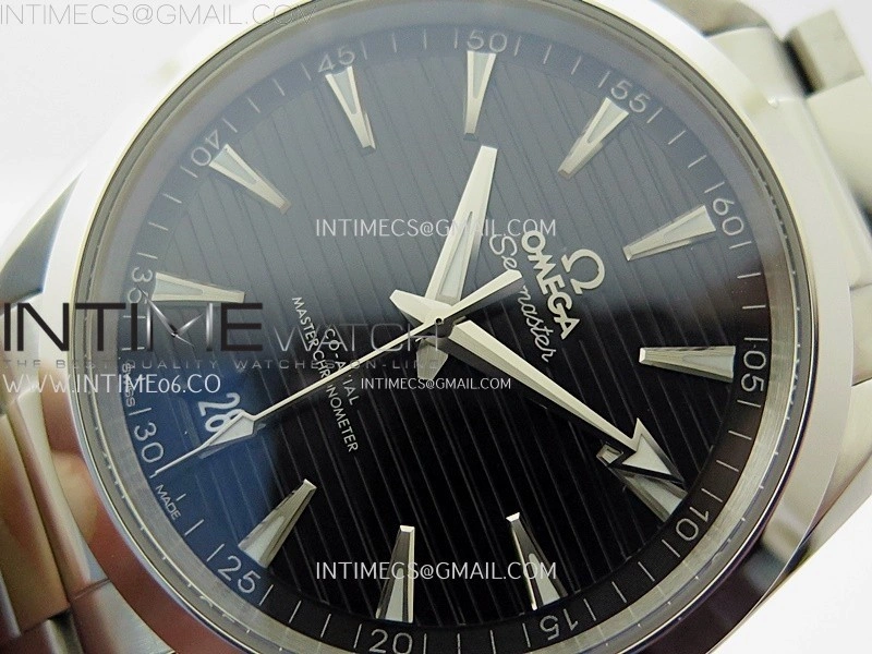 Aqua Terra 150M Master Chronometers N1F Best Edition Black Textured Dial on SS Bracelet A8900
