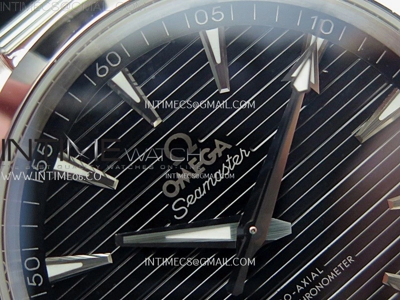 Aqua Terra 150M Master Chronometers N1F Best Edition Black Textured Dial on SS Bracelet A8900