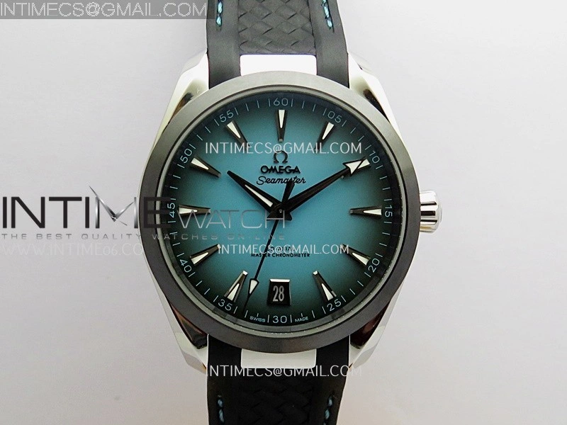 Aqua Terra 150M SS VSF 1:1 Best Edition Turquoise Dial On Black Rubber Strap Super Clone A8900