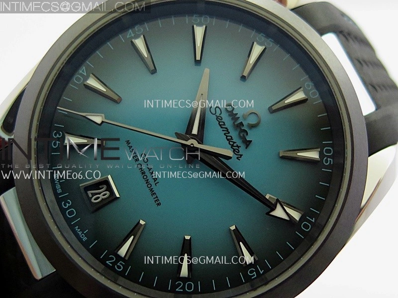 Aqua Terra 150M SS VSF 1:1 Best Edition Turquoise Dial On Black Rubber Strap Super Clone A8900