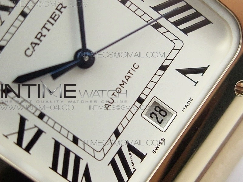 Santos de Cartier 40mm 2018 BVF 1:1 Best Edition RG White Dial on RG SmartLinks Bracelet MIYOTA 9015