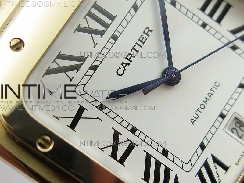 Santos de Cartier 40mm 2018 BVF 1:1 Best Edition RG White Dial on RG SmartLinks Bracelet MIYOTA 9015