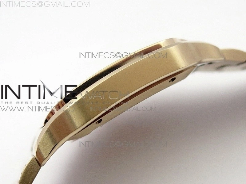 Santos de Cartier 40mm 2018 BVF 1:1 Best Edition RG White Dial on RG SmartLinks Bracelet MIYOTA 9015