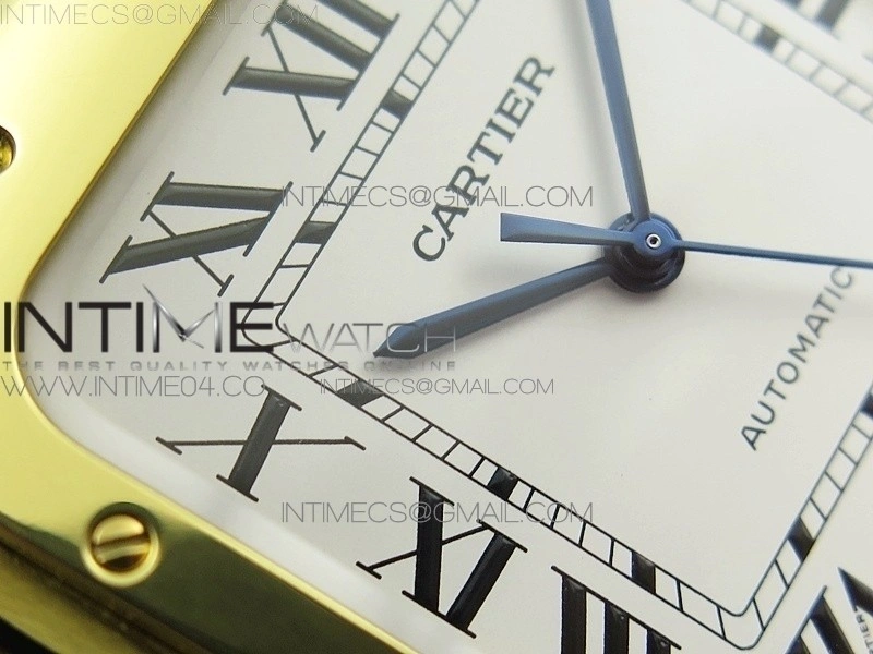 Santos de Cartier 40mm 2018 BVF 1:1 Best Edition YG White Dial on YG SmartLinks Bracelet MIYOTA 9015
